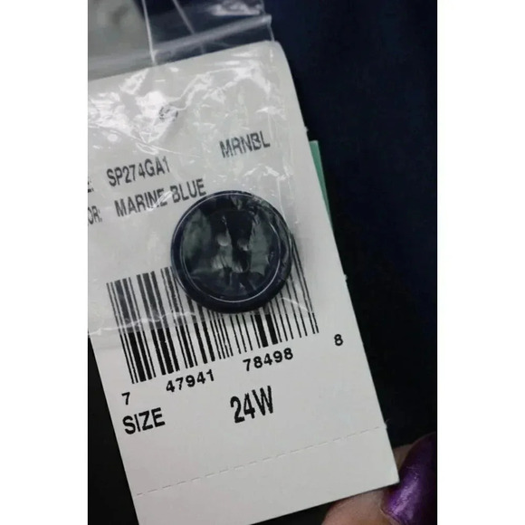 Kut From the Kloth Joanna Ankle Trouser-Slim Straight-Navy-24W-New w/Tags-Pocket - Picture 13 of 16